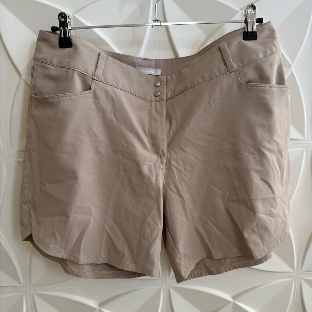 Adidas Women's Tan Stretch Shorts
